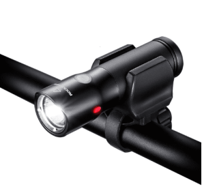 Bicycle light night riding rechargeable flashlight (Color: Black)