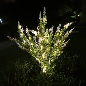 Outdoor Courtyard Decoration LED Light Simulation Garden (Option: White Lavender-Split One Drag Two)