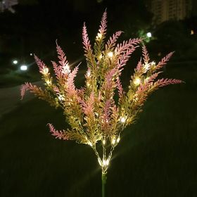 Outdoor Courtyard Decoration LED Light Simulation Garden (Option: Pink Lavender-Split One Drag Two)