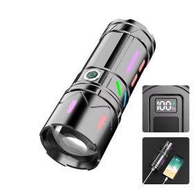 Fluorescent Flashlight Strong Light Rechargeable Outdoor Remote LED Light (Option: X31 White Laser)