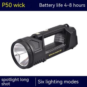 Strong Light Charging Bright Outdoor Flashlight (Option: 220mm)