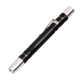 White Purple Light Double-headed Flashlight Pen Lamp Medical Pen Lamp Aluminum Alloy (Option: White Violet Flashlight)