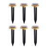 1/2/4/6pcs Solar Energy Mole Driving Vibrating Buzzer Garden Farm Yard IP55 Waterproof Snake Repellent