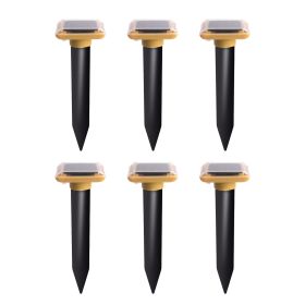 1/2/4/6pcs Solar Energy Mole Driving Vibrating Buzzer Garden Farm Yard IP55 Waterproof Snake Repellent (Quantity: 6pcs)