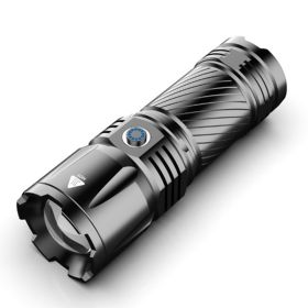 Aluminum Alloy White Laser Strong Light Flashlight Charging  Bright Long Distance (Option: Battery included)