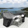 210D Waterproof Outdoor Furniture Cover Windproof Dustproof Patio Furniture Protector Oxford Cloth Garden XL Size