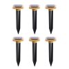 1/2/4/6pcs Solar Energy Mole Driving Vibrating Buzzer Garden Farm Yard IP55 Waterproof Snake Repellent