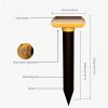 1/2/4/6pcs Solar Energy Mole Driving Vibrating Buzzer Garden Farm Yard IP55 Waterproof Snake Repellent