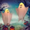 Halloween Decorations Outdoor Decor Hanging Lighted Glowing Ghost Witch Hat Halloween Decorations Indoor Outside Ornaments Clearance Halloween Party L